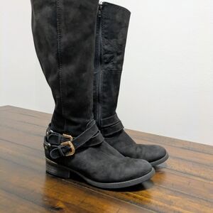 Steve Madden Black Riding Boots size 6.5